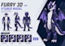 create custom 3d furry vtuber and vroid models
